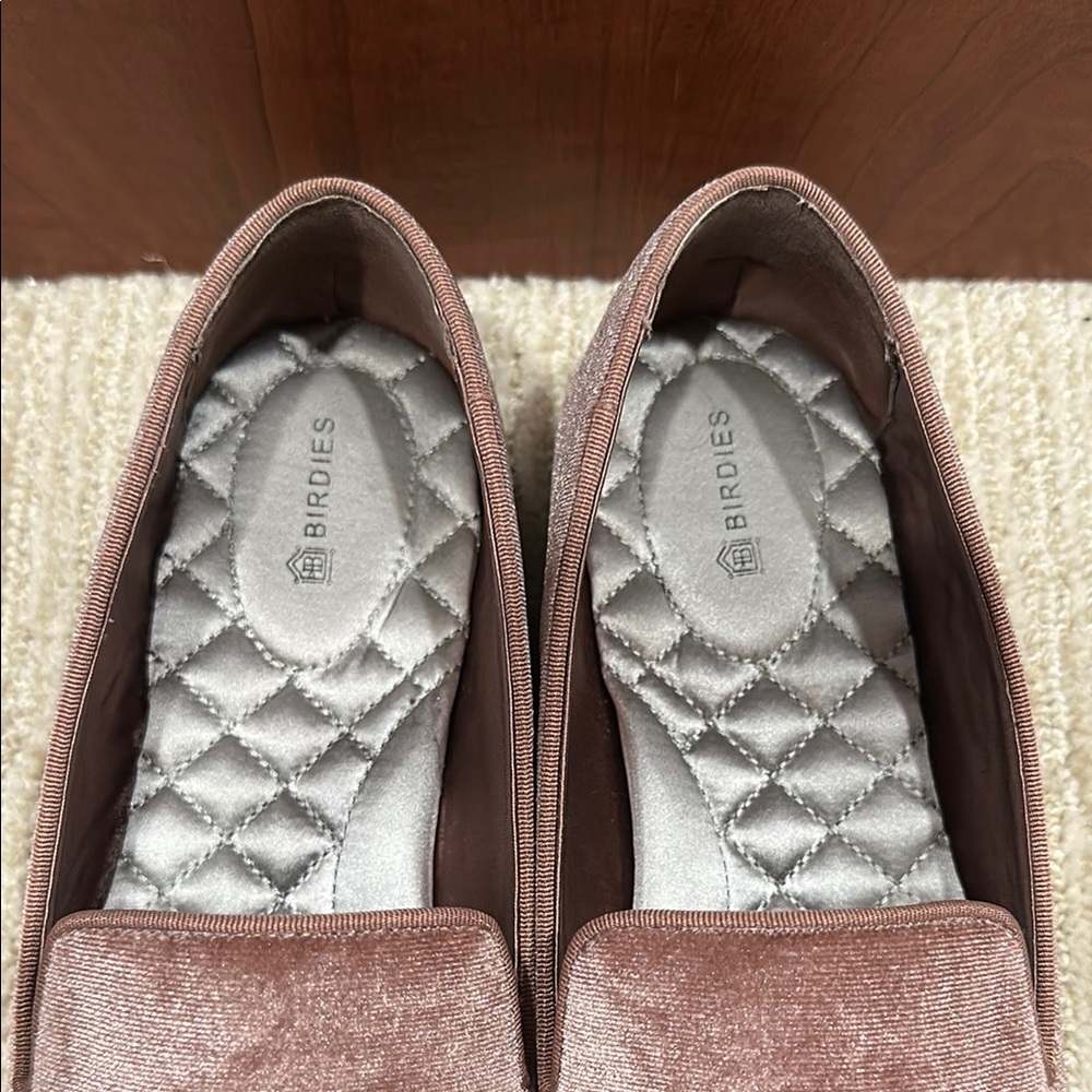 Birdies Velvet Loafers in dusty rose/pink - Picture 2 of 7